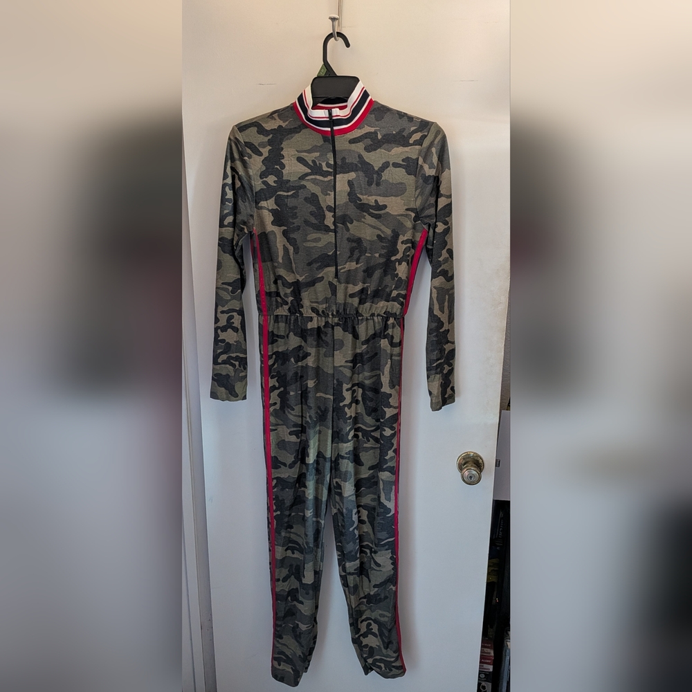 Fashion Nova Camo Hiding In Plain Sight Jumpsuit